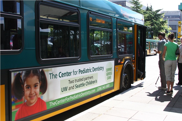 Metro bus ad